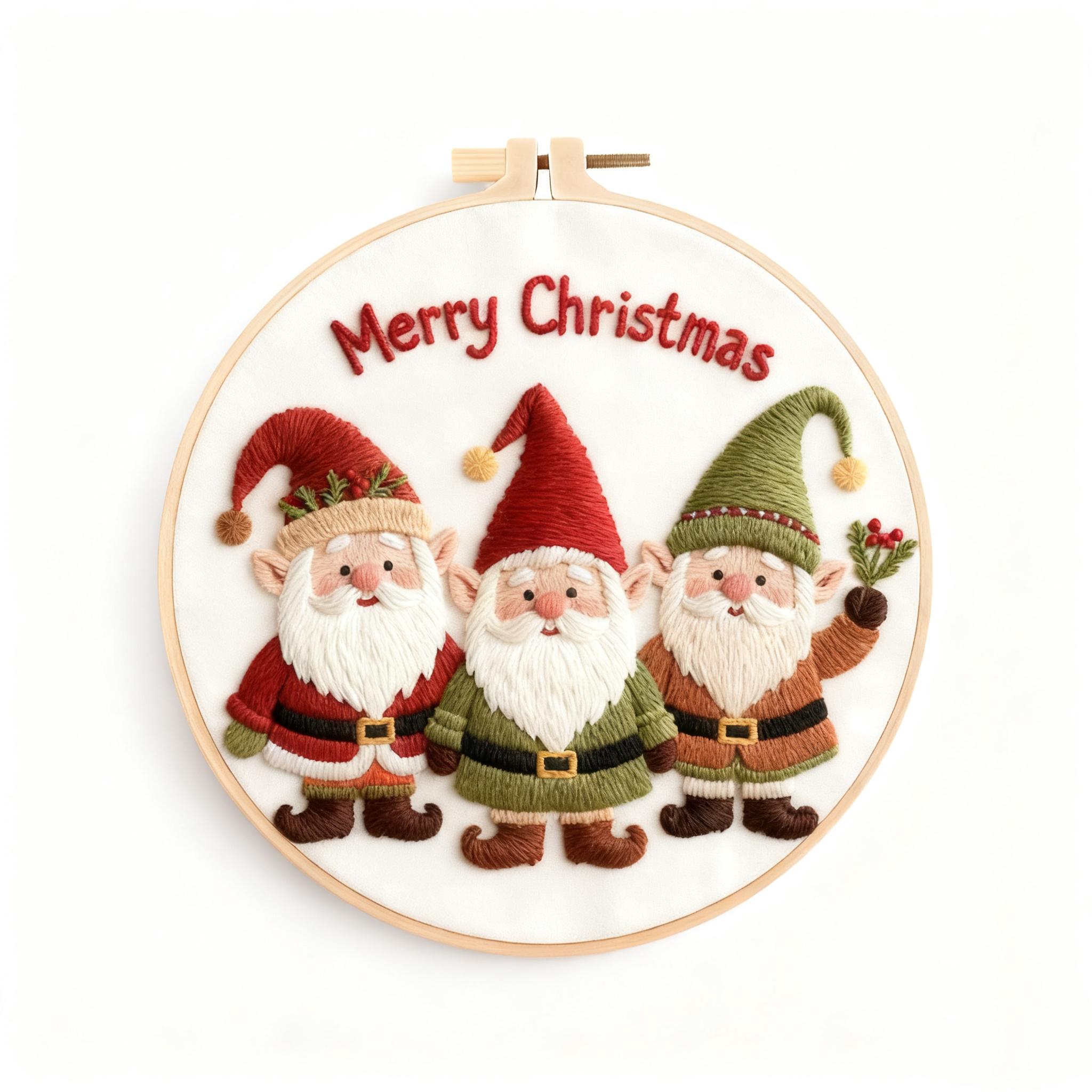 

1 набор Рождественская вышивка Санта Клаус Комбинация DIY Набор для рукоделия для начинающих, Легко учиться и делать небольшие вышивки, Подходит как