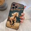 Art G-Galloping Horse Phone Case Silicone Soft For IPhone 17 16 15 14 13 12 11 X XR Plus Pro Max Plus