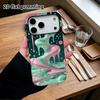 Phone Case: 2D Flat Design Suitable for iPhone 18, 17, 16, 15, 14, 13 Pro Film Protective Case, Couple Style, Pink Mint Green, Christmas and Halloween