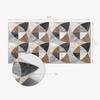 Printed Vinyl Tiles - Bedroom Decoration Geometric Tile Pattern 6X60X30 Cm