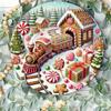 Metal Tin Sign Christmas Train Tree Holiday Wall Decor Home Gift