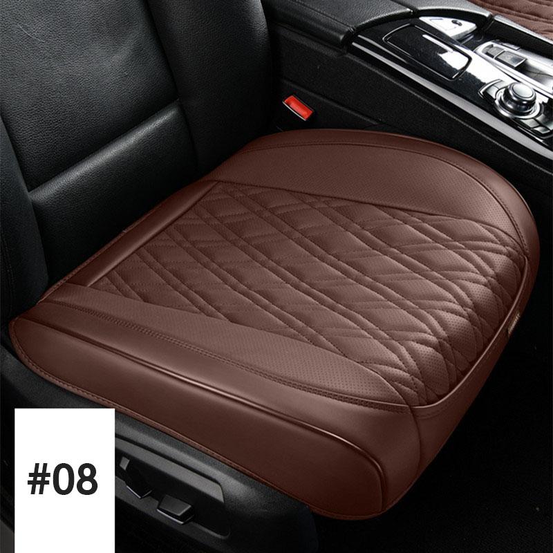Universal PU Leather Quilting Car Front Seat Cover Auto Interior Accessories Half Surround Bottom Protector Cushion Seat Covers