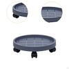 Movable Plantpot Tray Rolling Planter Stand with Wheels Pp Material Breathable Base Sturdy Structure