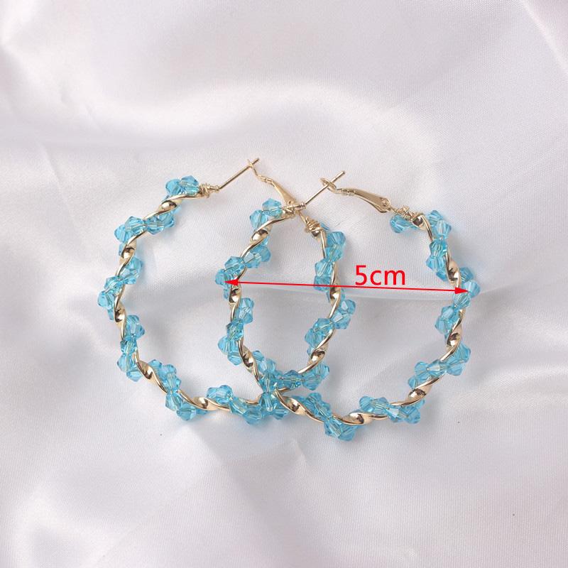 Oversize Hoop Earrings for Women Acrylic Beads Imitaiton Pearl Women Earrings Colorful Beads Round Earrings Pendientes Acrilicos