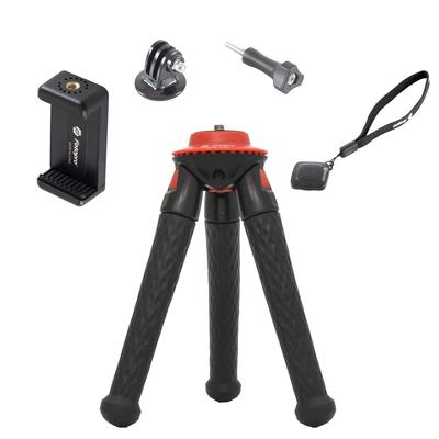 Fotopro UFO Mini Flexibles Schwarzes Smartphone-Fernbedienung 817709 Stativ, & Rot, Tischplatte, Steuerung, Selfie, Kompakt,