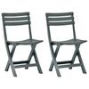 Day and Night - Day and Night Folding Garden Chair 2 Units Green Plastic