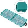 Plastic Fishing Lure Bait Hook Tackle Storage Box Case With 10 Independent Grids