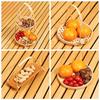 Chinese Style Bamboo Round Serving Basket