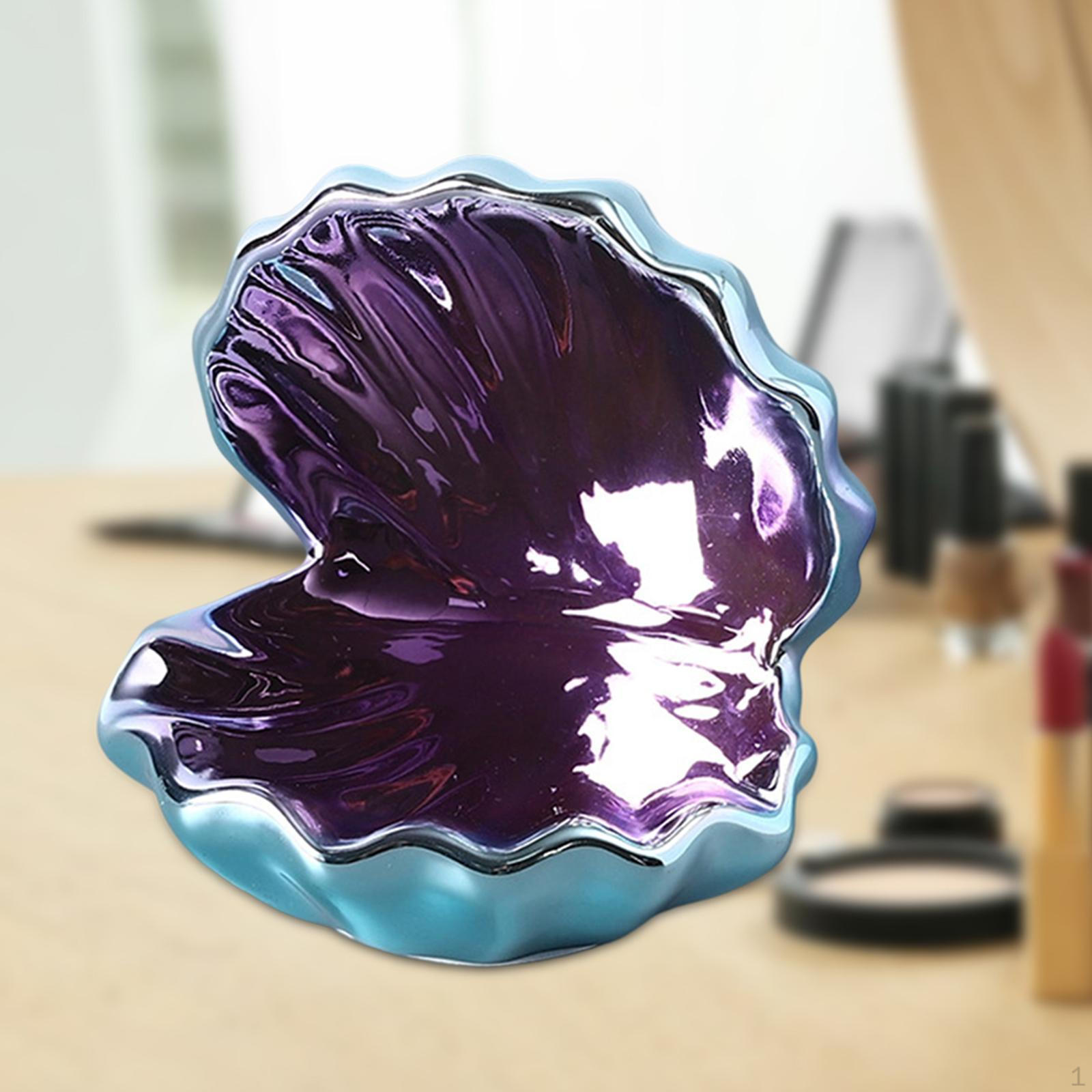 

Ракушка Блюдо для украшений Подставка для хранения Женский подарок Декоративная тарелка для серег Часов Браслетов