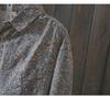 Women's Small Floral Cotton Linen Long Sleeve Shirt - Artistic Casual Spring/Autumn Outerwear