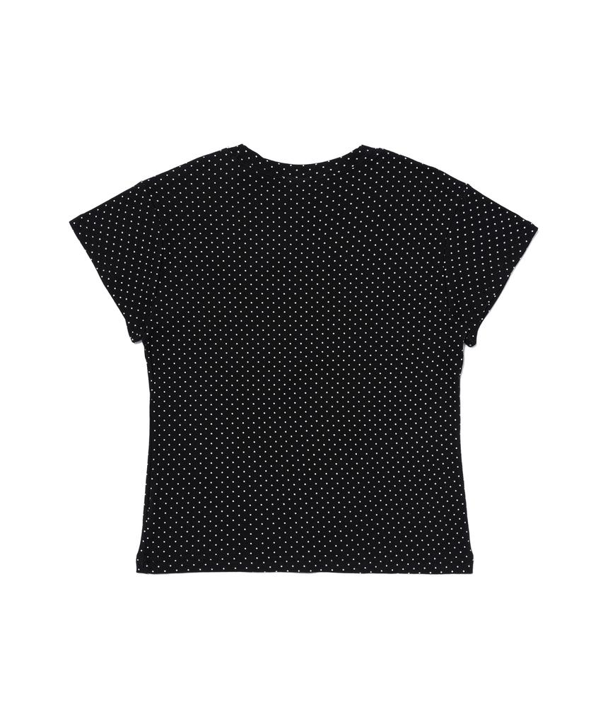 CARGOBROS FOR WOMAN Vintage Heart Canada Flag Short Sleeve Tee (Black)