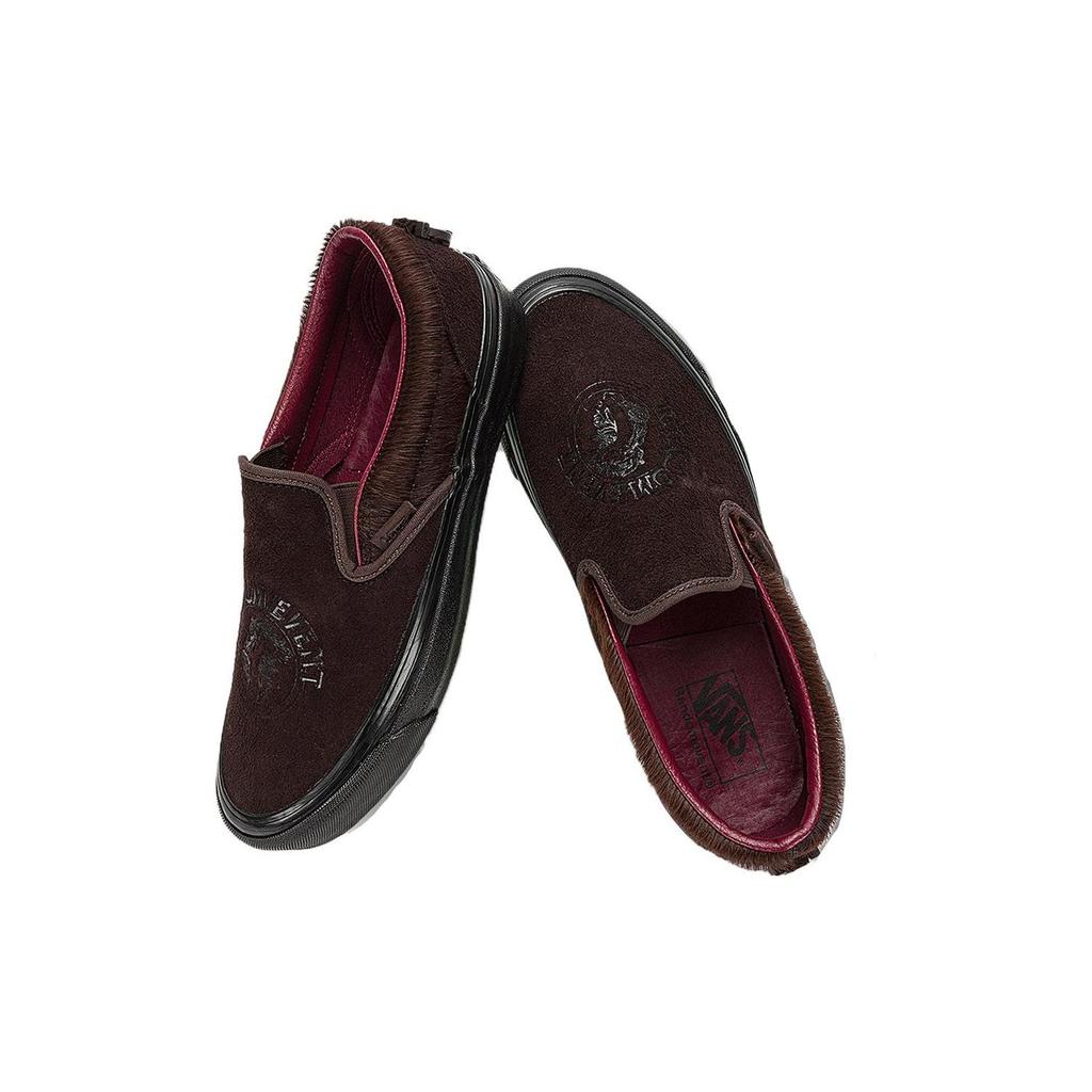 Vans Random Event X  Slip-On Low-Top Skate Shoes Unisex Sneakers Brown VN0A7Q58CGW