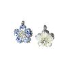 Super Fairy Temperament Double-Sided Opal Earrings Zircon Flower Ear Buckles Premium Earrings