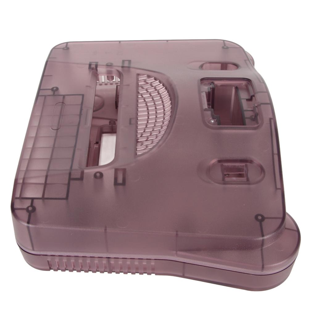 For N64 Translucent Case Replacement Retro Video Game Console Protective Shell Rose Purple