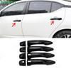 For Nissan Sentra -2025 Bright Black Front Car Door Handles Cover Trim 8pcs