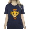 Disney Damen/Damen „The Lion King Future King“-Boyfriend-T-Shirt aus Baumwolle