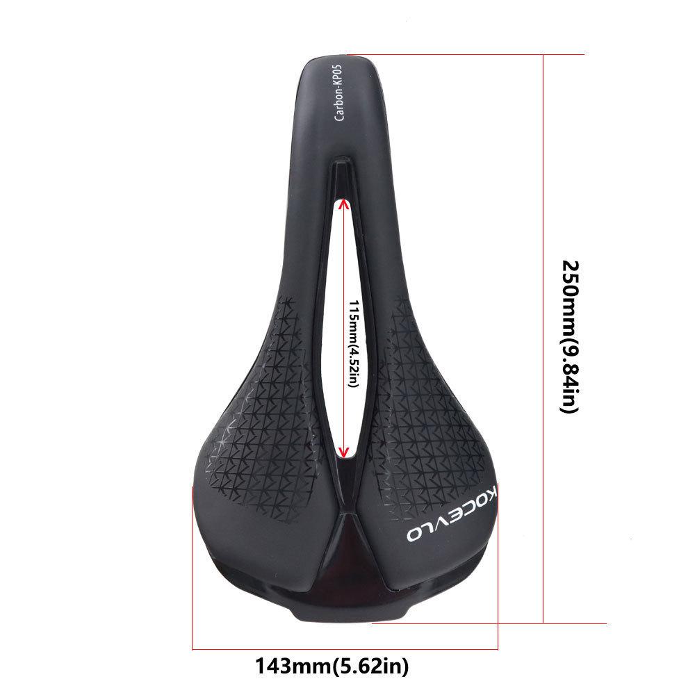 Ultra-light Carbon Bow Bicycle Seat Cushion Mountain Road Bike Saddle Leather Seat Cushion Hollow Soft Seat Cycling Seat