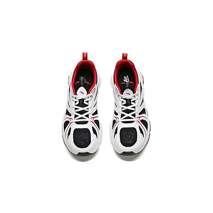 Anta Kids Shock Absorbing Non-Slip Wear-Resistant Breathable Low-Top Running Shoes Kids running shoes Black White Red A332128811-3