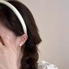 Thin Sponge Hair Band Cloth Korean Style Headwear Elegant Silk Satin Headband  Student