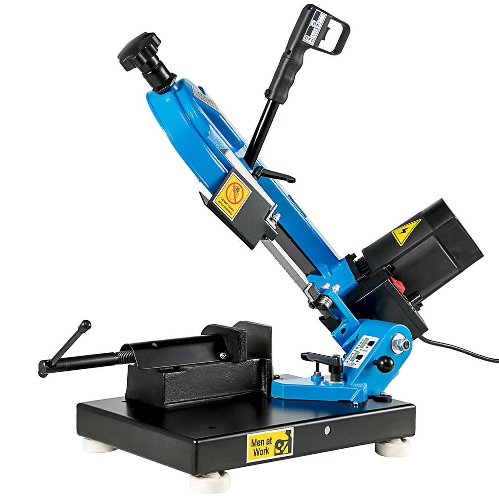 VEVOR Metal Bandsaw 1000W Vertical Metal Bandsaw 0 Degrees-45 Degrees Metal Band Saw Band Saw Metal Table Top Bandsaw Table Top Metal Band Saw 85 X