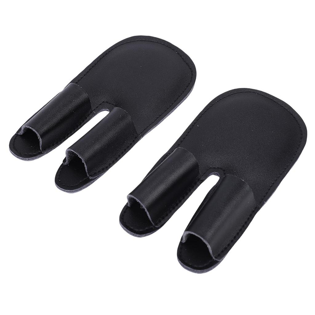 2pcs Baseball Finger Guard PU Leather Thickened Palm Shock Absorbing Sports Finger Sleeve Outdoor Training   Gear