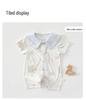 Newborn Summer Cotton Romper - Short Sleeve for Boys & Girls, Cute and Cool Design