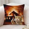 Fun Kwaii Cat Anime Pillow Case Pillowcase Doublesided Printed Sofa Cushion Bedroom Headboard Pillow