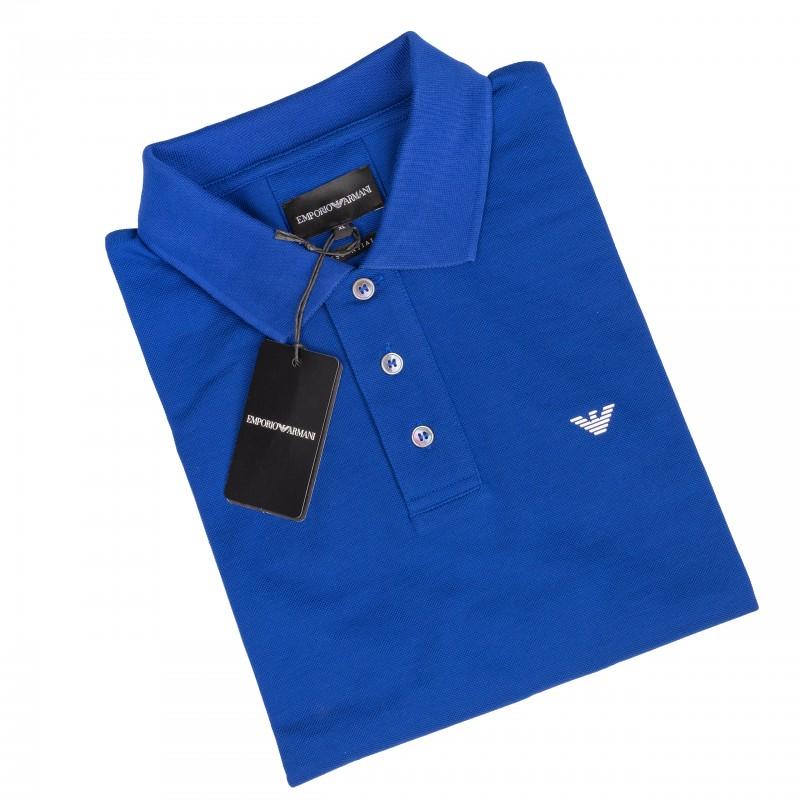 Emporio Armani Italian Brand Polo Shirt BLU - Size: XXXL
