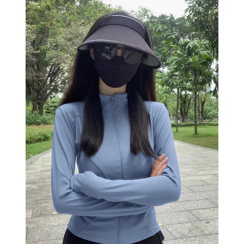 Women's Gray Ice Silk UV Sun Protection Summer Cardigan Jacket 2025