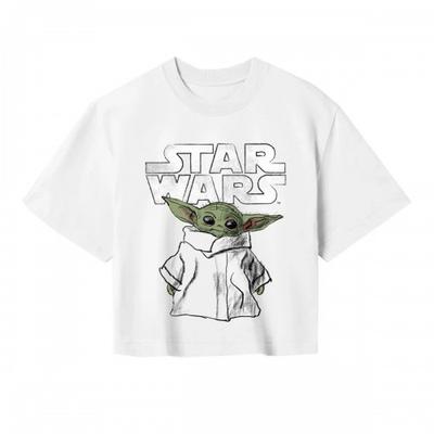 Womens/Ladies Sketch Crop T-Shirt