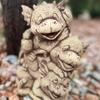 Dragon family sculpture concrete dragon family figure