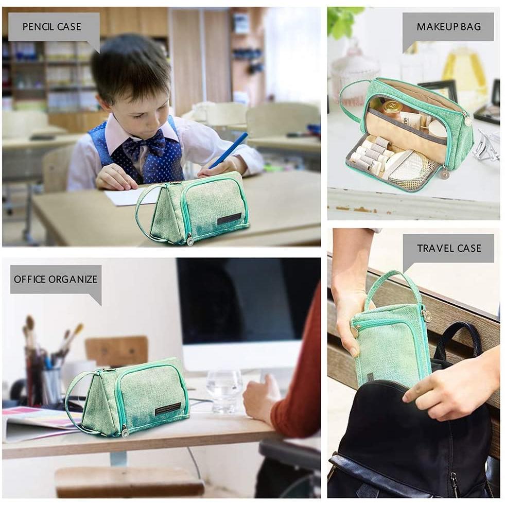 Duży, czysty kolorowy długopis, piórnik, organizer na artykuły papiernicze, przechowywanie znaczników podróżnych, prezent dla studentów