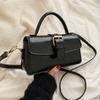 Vintage Brown Pu Shoulder Bag Four Season High-Quality Buckle Decorate Ladies Handbag Streetwear American Preppy Style Bags Y2K