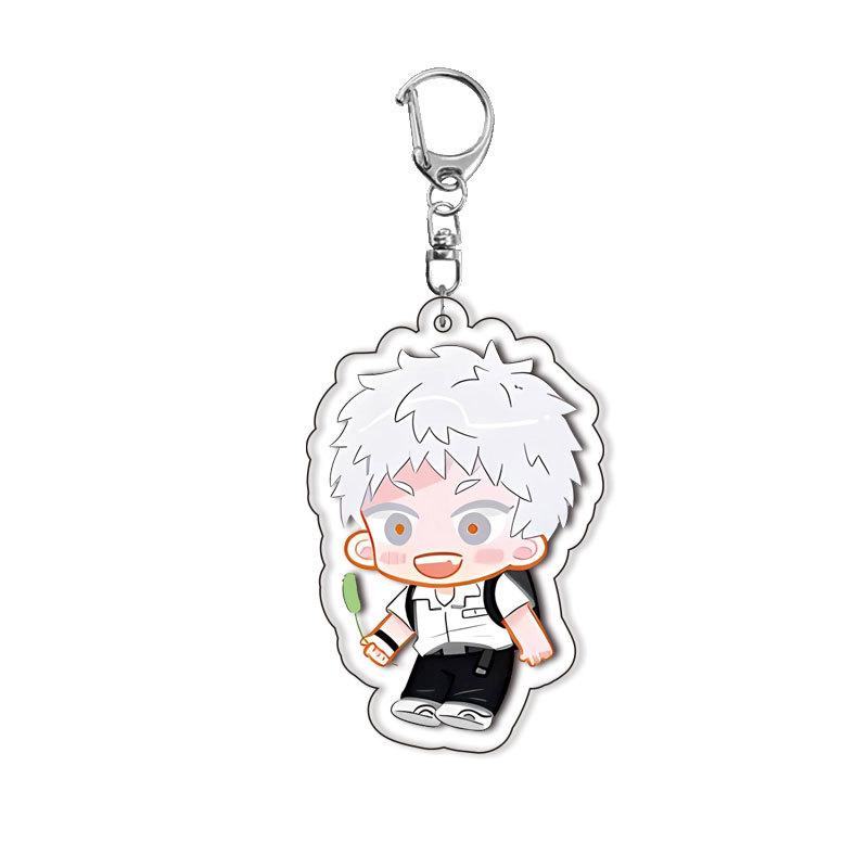 Animacinis Anime Vasara Hikaru Mirė Figūrėlė Akrilinis Raktų Pakabukas Kawaii Mielas Krepšių Pakabukas Studentų Raktų Pakabuko Žiedas Moterims Accesorios