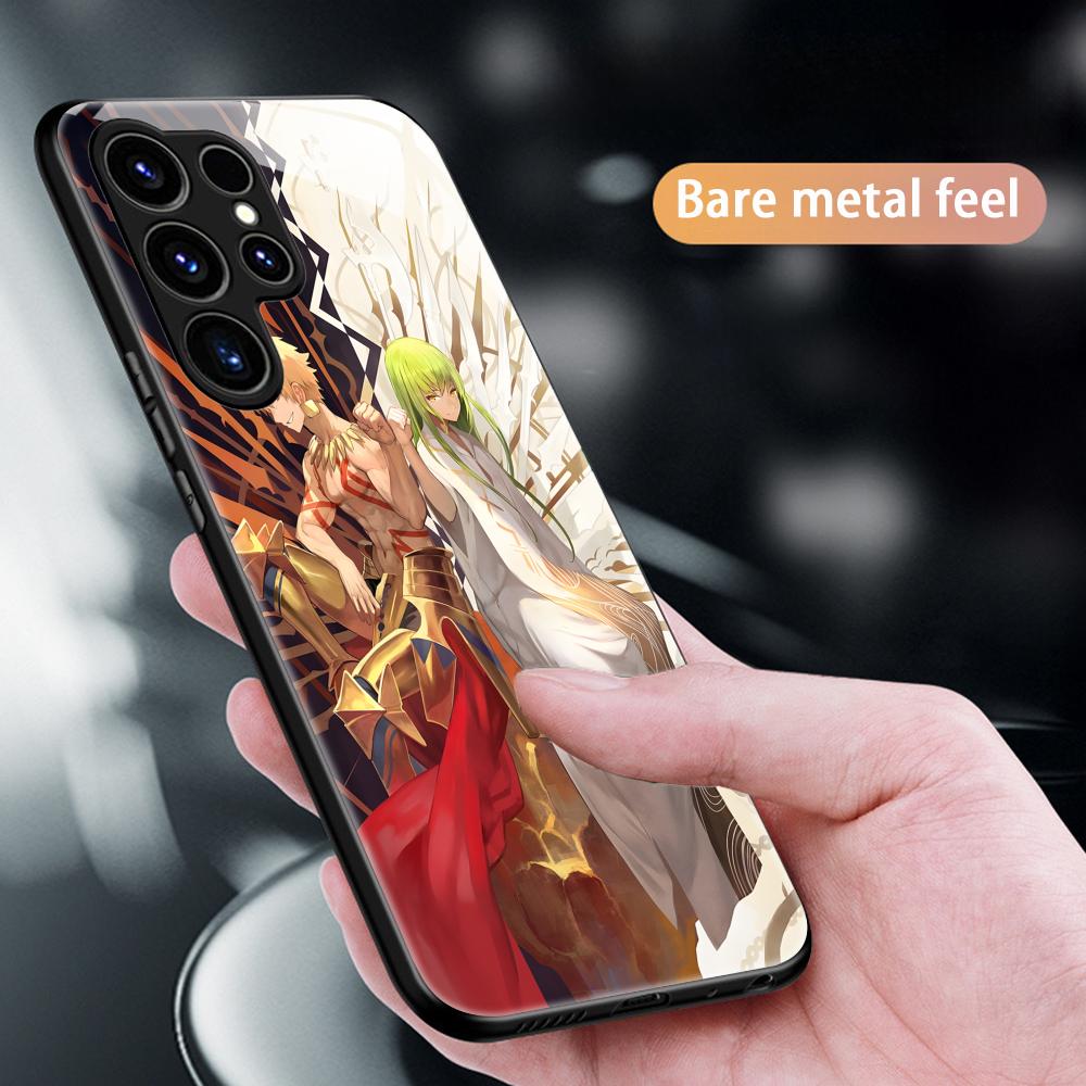 Fate strange Fake Phone Case For Samsung S25 S24 S23 S22 S21 S20 Plus Ultra Note20 Glass Magnetic Case