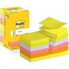 Post-it Notes - POST-IT - Z-Notes - Neon Colors - 12 Pads - 90 Sheets