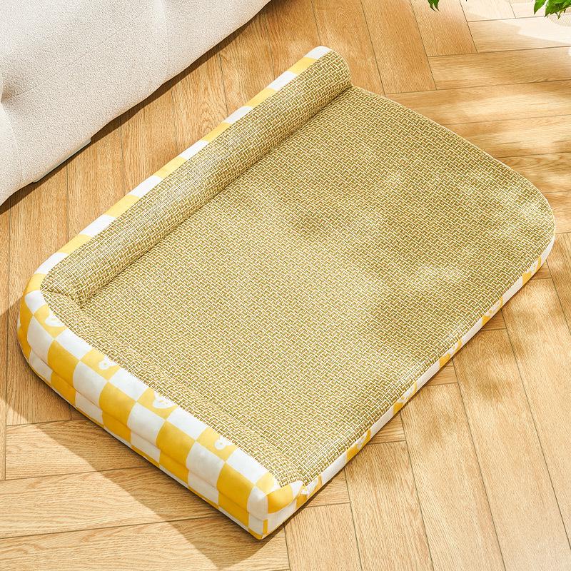 Four Seasons Washable Pet Bed: Cool Nest Cushion for Dogs & Cats