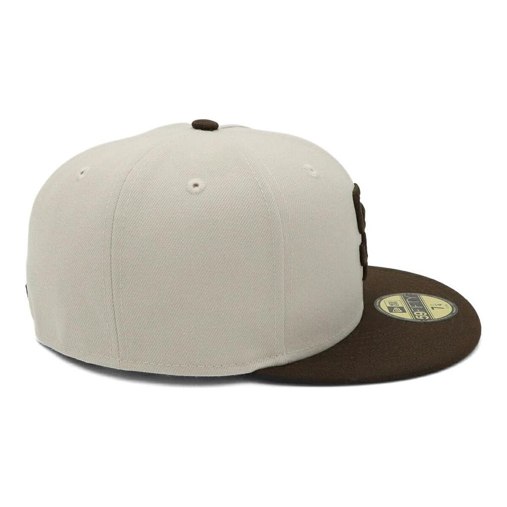 New Era 59FIFTY Cap MLB San Diego Padres SD ONSPOTZ Exclusive and 5950 Straight Flat Visor Unisex Summer Sun Protection UV Protection Cool Hairstyles