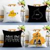 PPunjab MMap Pillow Case Antidustmite Pillowcase Invisible zipper silky plush Sofa