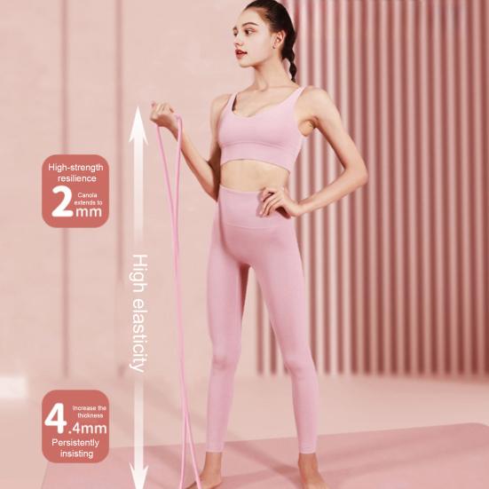 Figure 8 Exercise Resistance Band Arm Shoulder Stretch Strength Training Fitness Elastic Strap 15/25/35Lbs Men Women Anti-slip Silicone Tension Rope