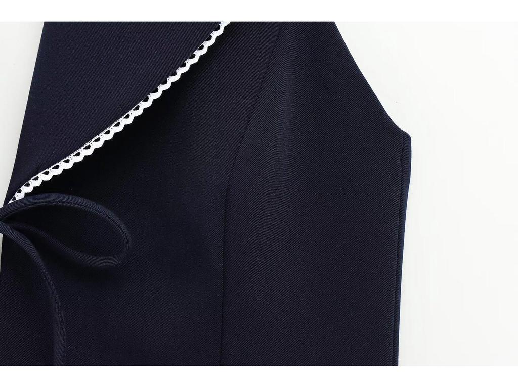 2025 Spring Women's Backless V-Neck Bow Halter Top Camisole