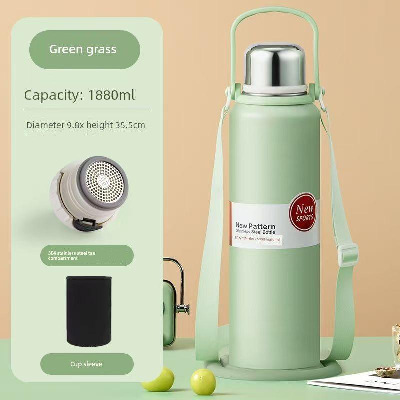 Stainless Steel 316 Large Capacity Vacuum Cup for Male and Female Students Good-looking Tea Cup Portable Car Outdoor Kettle