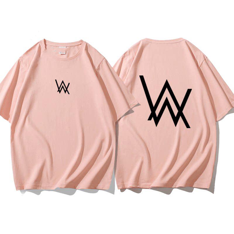 Männliches Alan Walker Jahoau Alan Walkers Gleicher Stil DJ Trendiges verblasstes kurzärmeliges Baumwoll-T-Shirt für Männer und Frauen