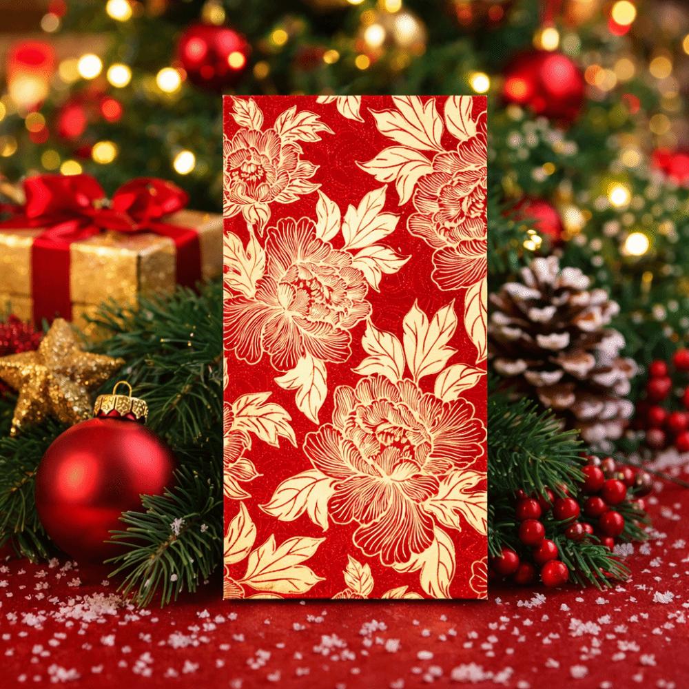 6Pcs Chinese Style Red Envelopes Gold Foil Design 2026 Luck Money Bag  Spring Festival