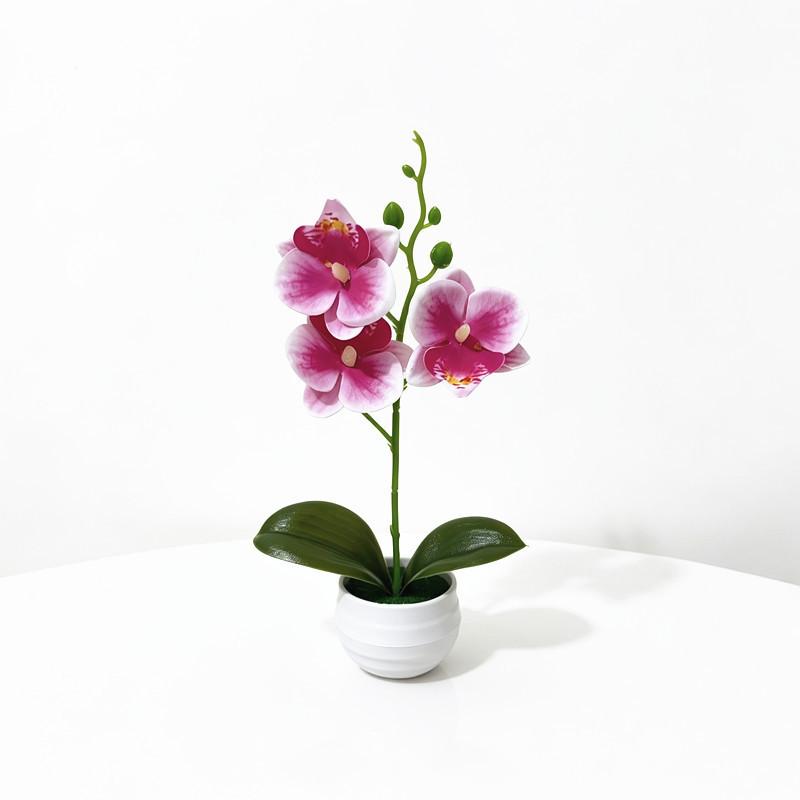 Butterfly Orchid Artificial Plant Home Decor With Plastic Leaves For Living Room And Office