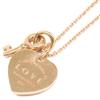 TIFFANY&Co. 750 Return to Love Heart Tag Key Diamond Necklace Yellow GoldUsed