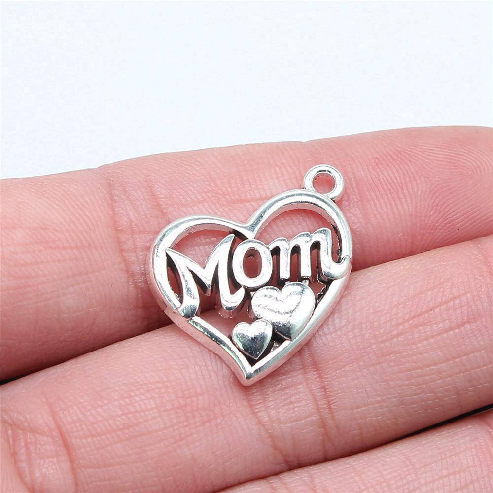Family Member Heart Tags Charms Pendant Male Jewellery Massive Aesthetic Souvenir