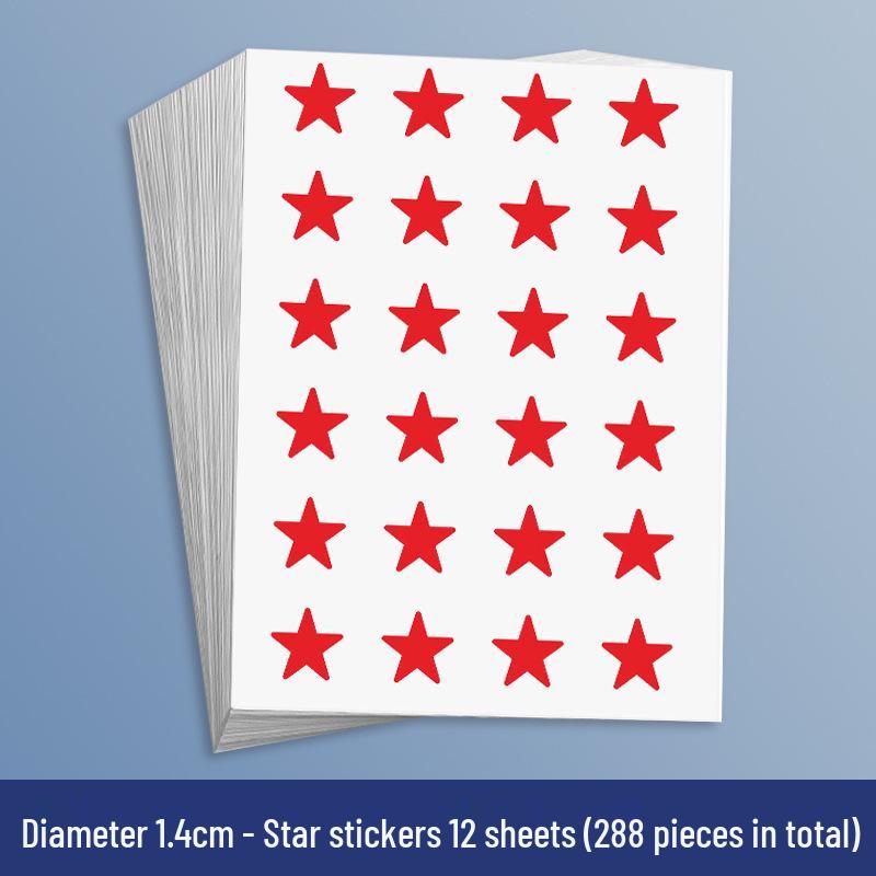 Yellow Star Reward Stickers for Kids - Smiley Face for Self-Discipline & Praise In Elementary School
