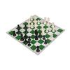 17 X 17 Inches Roll- Up Vinyl Tournament Chess Board Set, with Storage Bag, Big Heavy Chess Pieces and Extra Queens for Kids and Adults