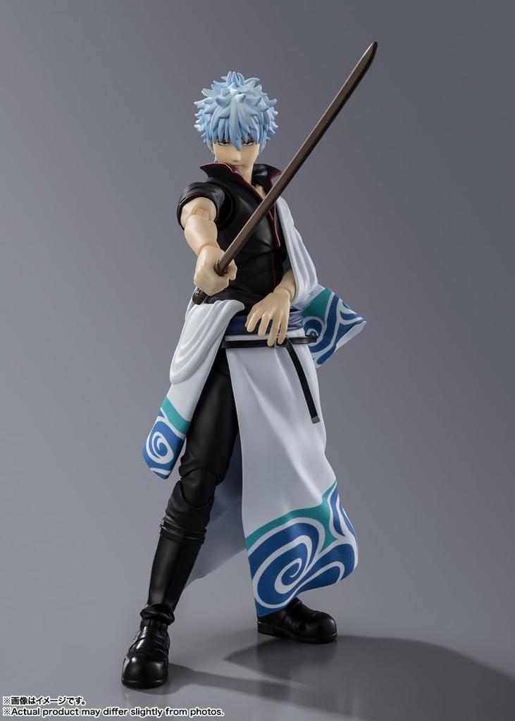 TAMASHII NATIONS S.H.Figuarts Gintama Sakata Gintoki, approximately 145mm, PVC & ABS painted action figure